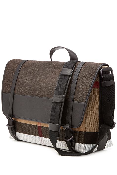 mens briefcases burberry|Burberry messenger bag men's.